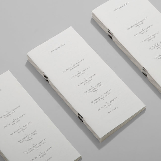 City Identities exhibition booklet